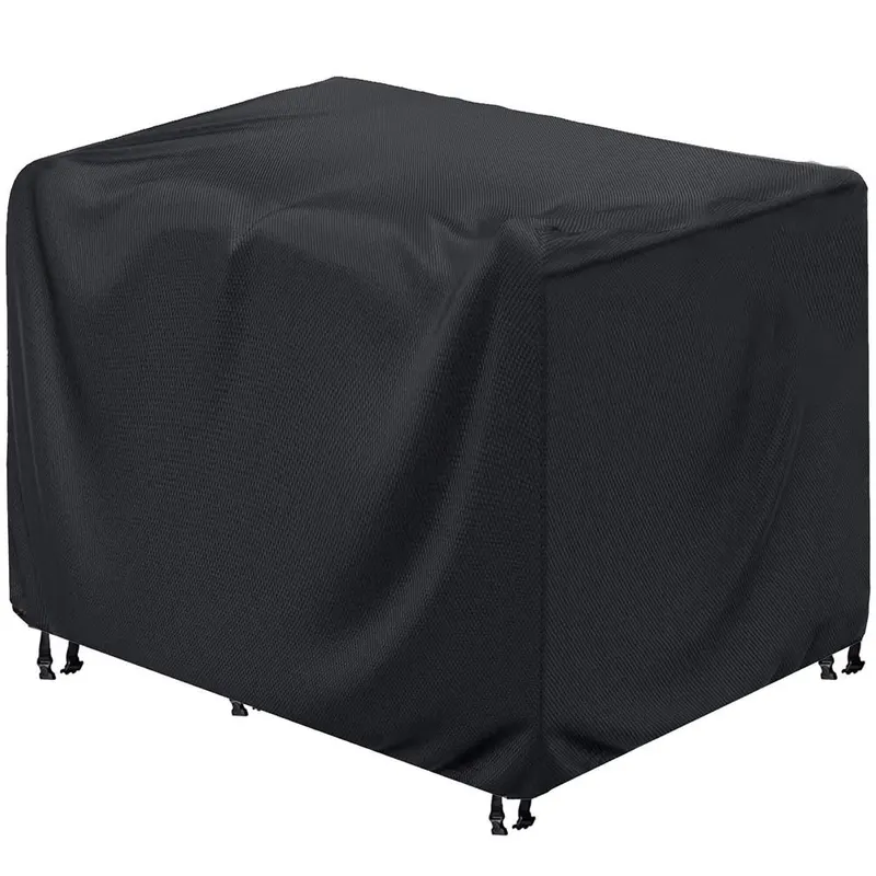 Husa mobilier gradina impermeabila protectie uv poliester, 70x70x125 cm, rezistenta, negru