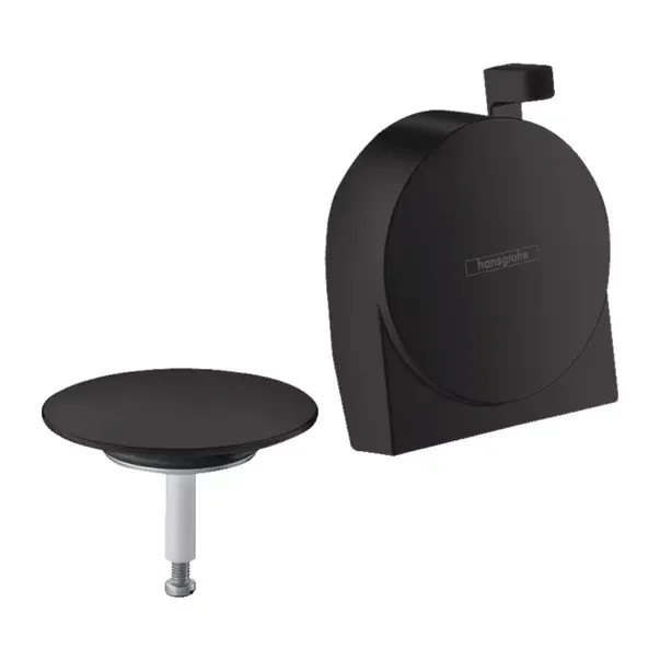 Capac sifon si preaplin Hansgrohe Exafill S negru mat