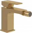 Baterie bideu Villeroy and Boch Architectura, S, 139 mm, ventil, mat, auriu, TVB12500100076