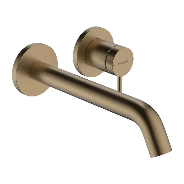 Baterie lavoar incastrata Hansgrohe Tecturis S bronz periat fara corp ingropat