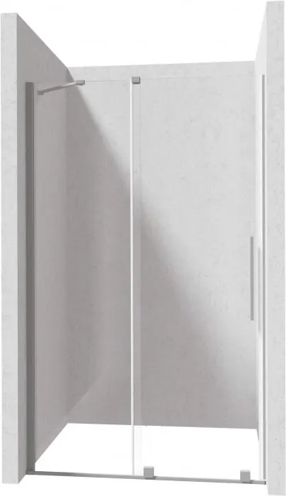 Profil pentru usa cabina de dus, incastrata, otel slefuit, 195 cm, Sistem Prizma