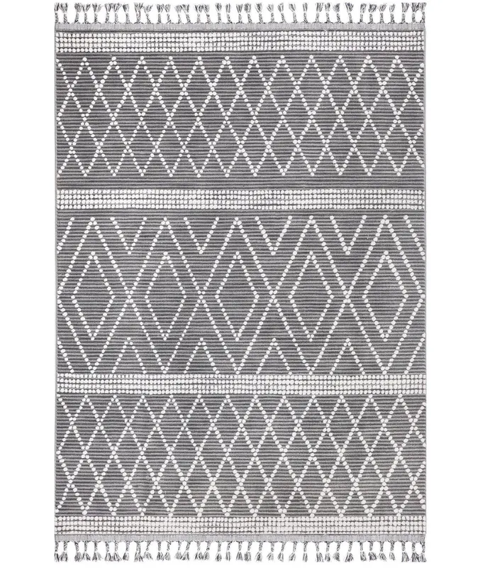 ⁠Covor de hol / bucatarie 75544A, Gri - Multicolor / Gri