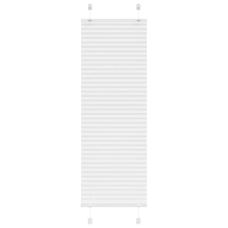 jaluza plisata alb 45x150 cm latime tesatura 44,4cm poliester