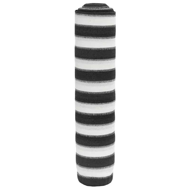 plasa protectie intimitate, antracit/alb, 1x10m, hdpe, 150 g/m2