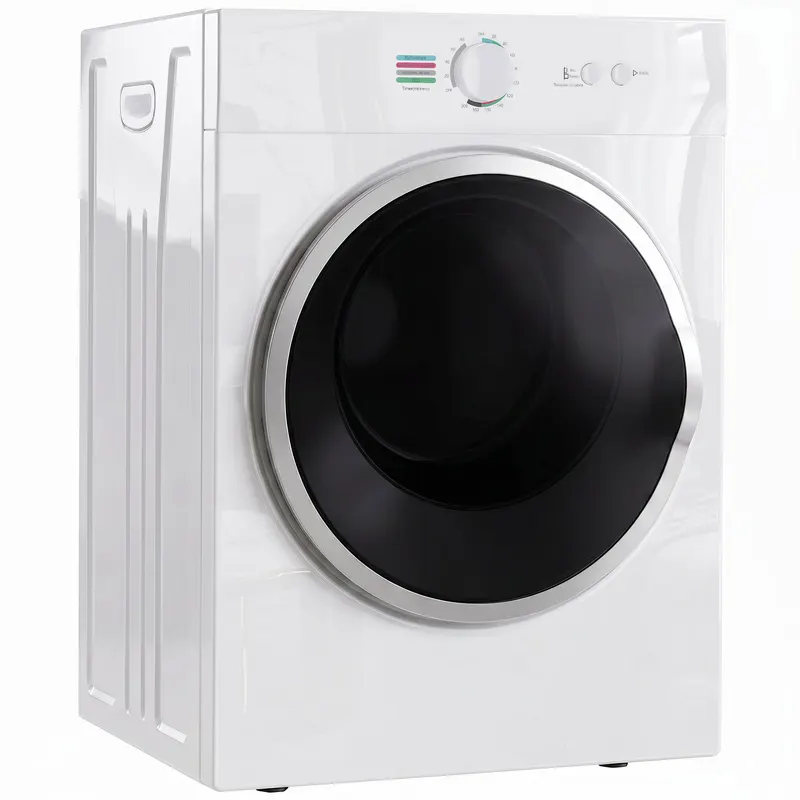 HOMCOM Mini Uscător de Rufe Portabil 4,8 kg, 1020W, Încălzire PTC, Timer, Alb