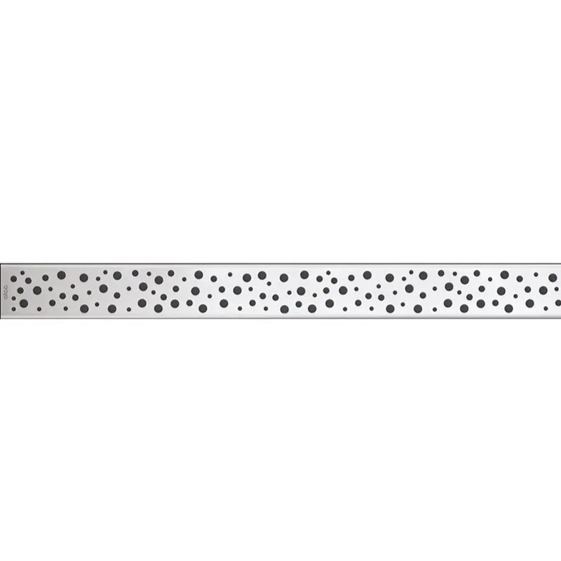Capac pentru rigola dus din otel inoxidabil, crom, mat, 750 mm Alcadrain BUBLE-750M