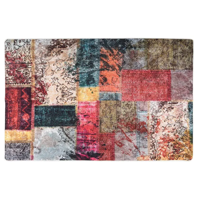covor lavabil, mozaic multicolor, 80x150 cm, antiderapant