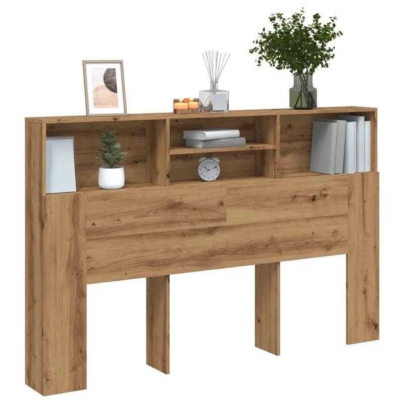 tablie pat dulap stejar artizanal 160x19x103,5cm lemn prelucrat