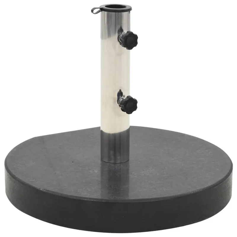 suport umbrela de soare, negru, 28,5 kg, granit, rotund
