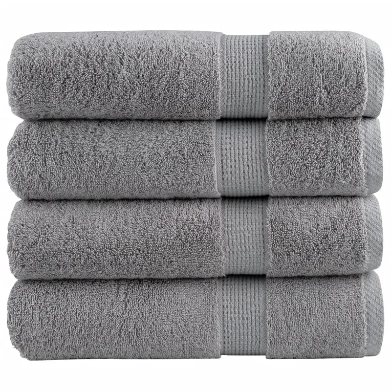 Prosoape de dus premium solund 4 buc gri 70x140cm 600 gsm