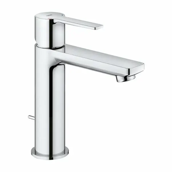 Baterie lavoar Grohe 32114001, Lineare, tip comanda monocomanda, tip instalare pe lavoar, marime s, crom