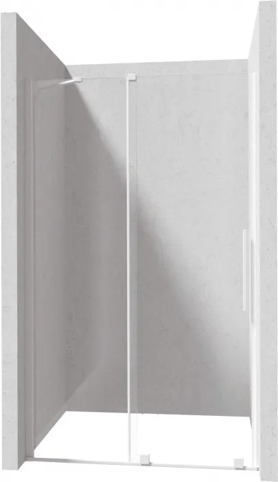 Profil pentru usa cabina de dus, incastrata, alb mat, 195 cm, Sistem Prizma