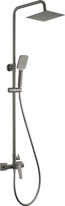 Coloana de dus cu baterie si furtun de dus culoare Titan Deante Blur