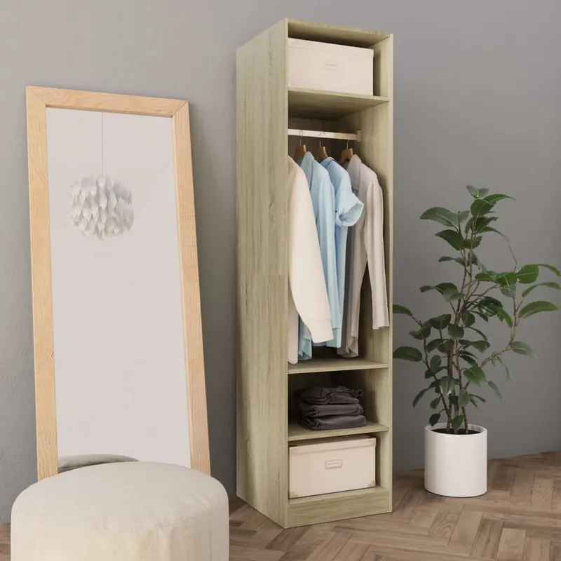 sifonier, stejar sonoma, 50x50x200 cm, lemn prelucrat