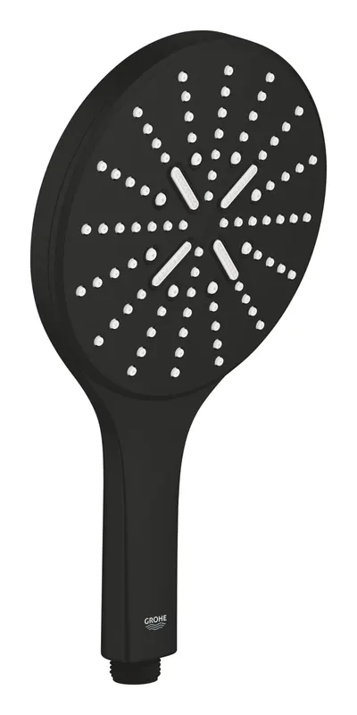 Para de dus Grohe 265972430, dus SmartActive, diametru 150 mm, 3 functii, debit 8.5, montaj universal, negru