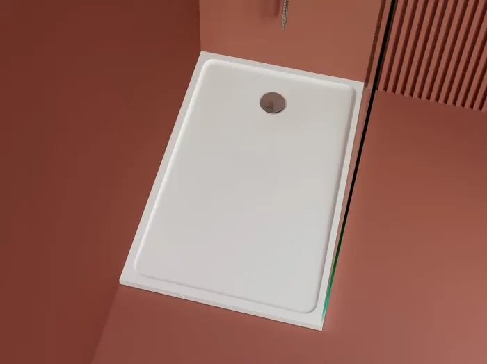 Cadita dus 120x80 cm din compozit, dreptunghiulara, alba, Elysium