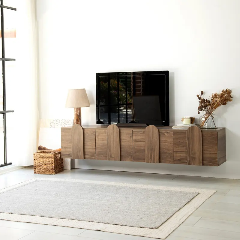 Comodă TV New Line Neostill, stejar - nuc, 180x35 cm - Nuc