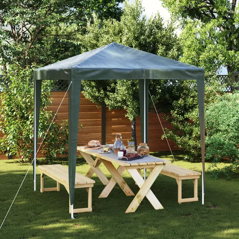 cort de petrecere profesional, verde, 2 x 2 m
