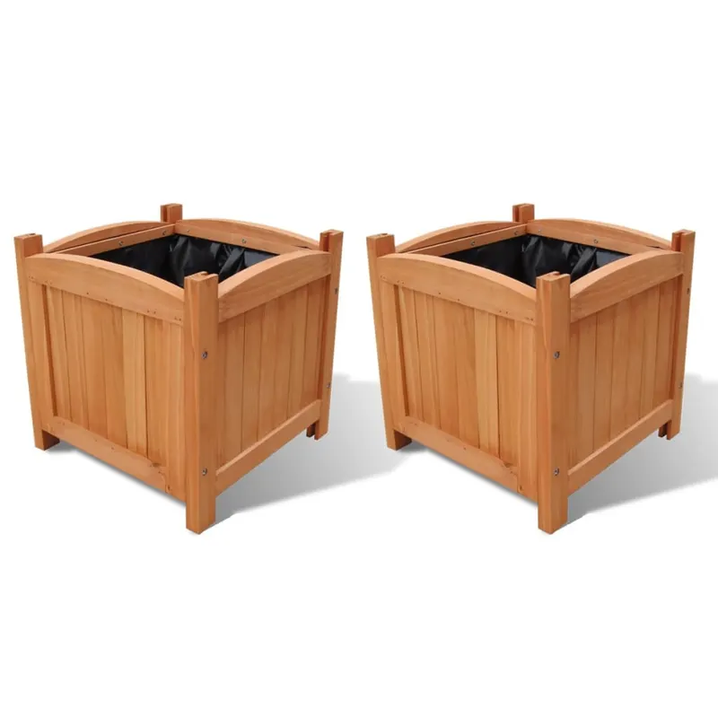 strat inaltat din lemn, set de 2, 30 x 30 x 30 cm