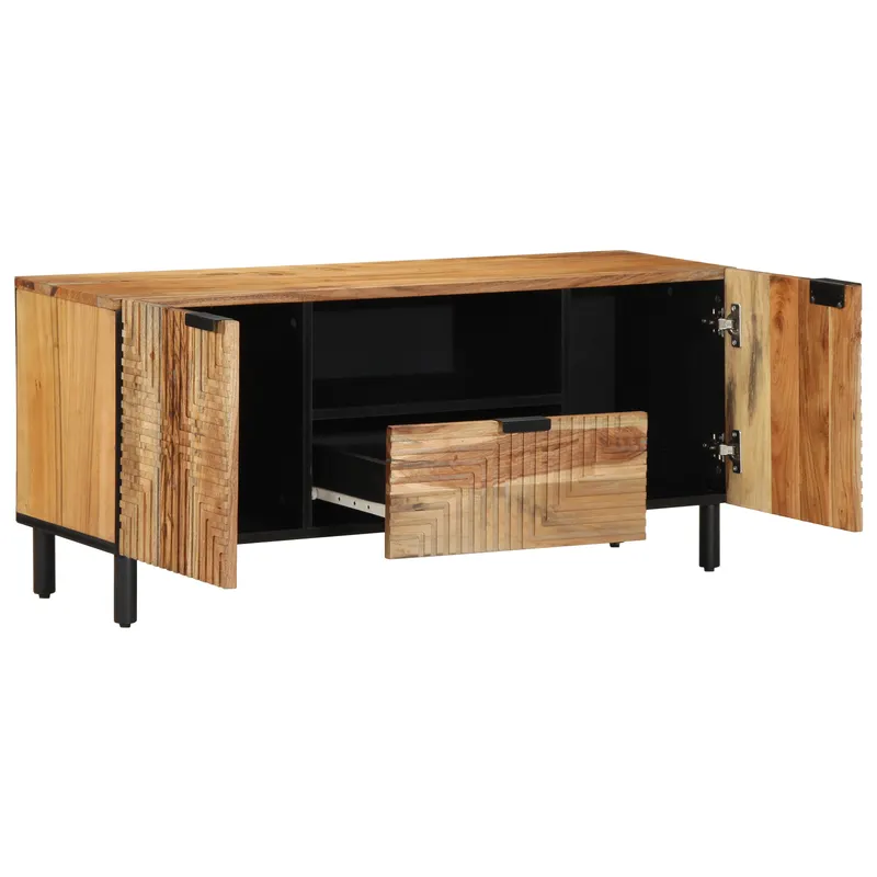 mobilier tv 105x33,5x46 cm lemn masiv de acacia