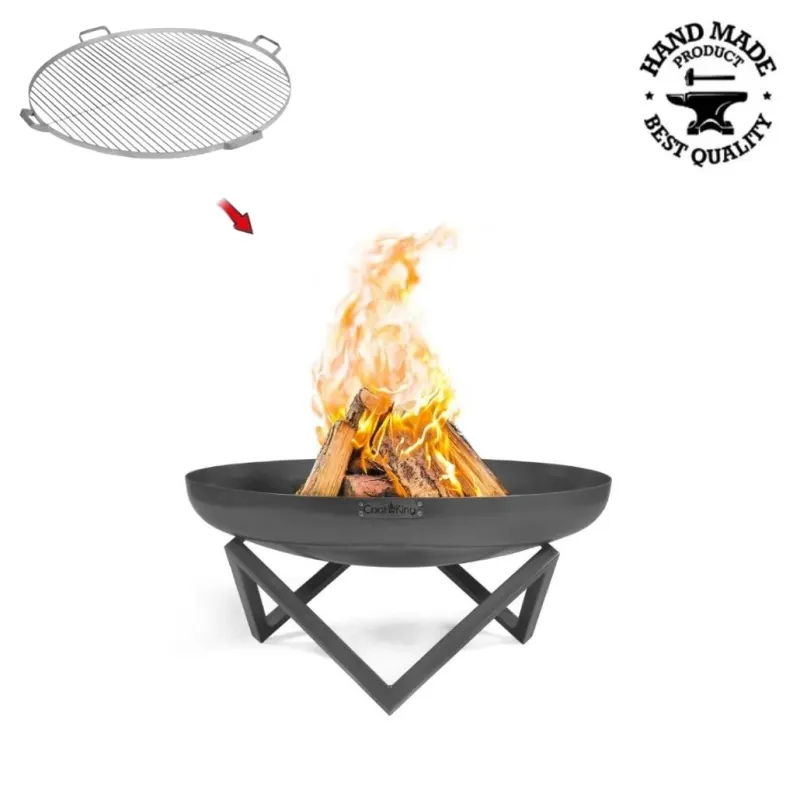 Pachet Vatra SANTIAGO 80 cm cu grilaj inox