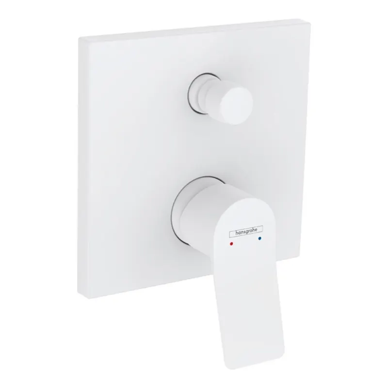Baterie dus Hansgrohe Vivenis incastrata pentru corp ingropat, alb mat 75415700