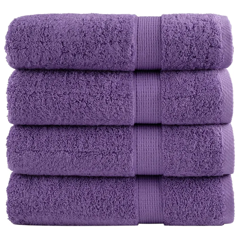 Prosoape de dus premium solund 4 buc. violet 70x140 cm 600 gsm
