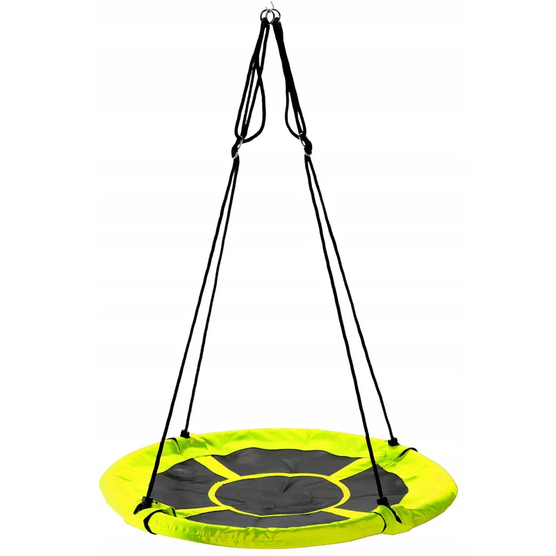 Leagan tip cuib G-Line, 100cm, inaltime reglabila, 150 kg, Galben Negru