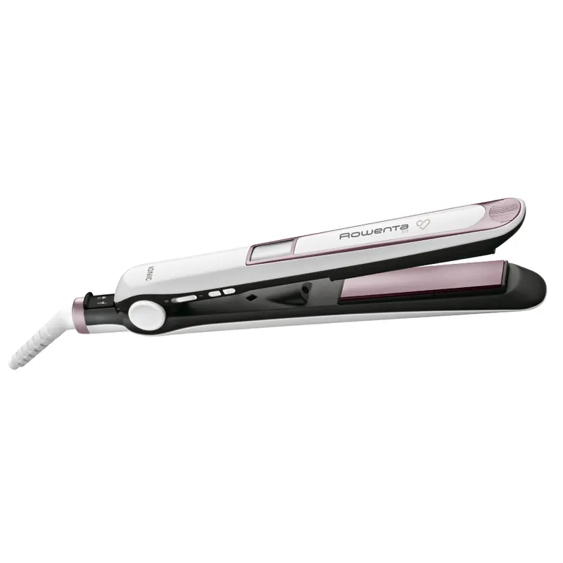 Placa de par Rowenta Premium Care 7 7 SF7460F0, setare temperatura 130 - 200 C, generator de ioni, invelis Cashmere Keratin cu ulei de argan