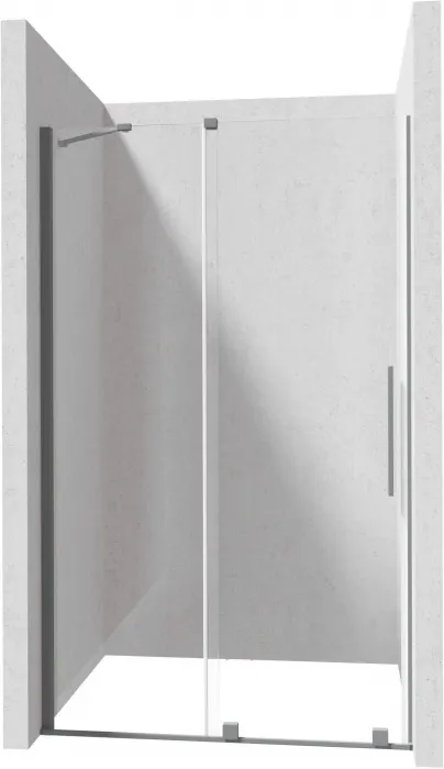 Profil pentru usa cabina de dus, incastrata, titan mat, 195 cm, Sistem Prizma