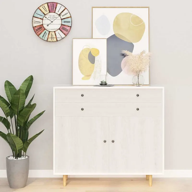 Folie de mobilier autoadeziva, lemn alb, 500 x 90 cm, pvc