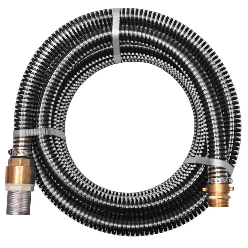 furtun de aspiratie, conectori alama, 3 m, 25 mm, negru