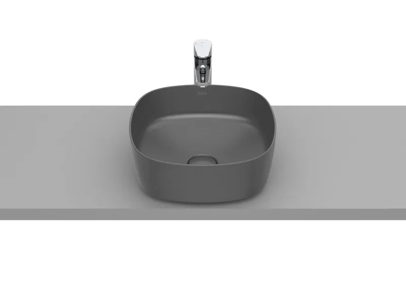 Lavoar Roca A327502640, Inspira, montaj pe blat, nr orificii baterie fara, zona montaj interior, antracit
