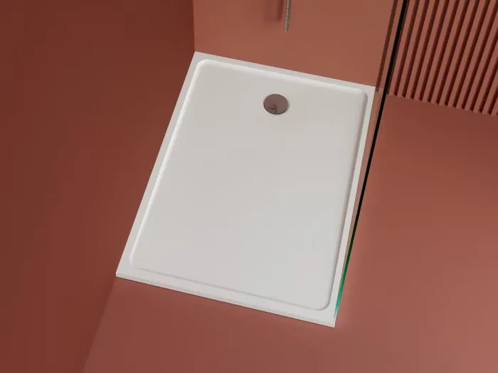Cadita dus 120x90 cm din compozit, dreptunghiulara, alba, Elysium