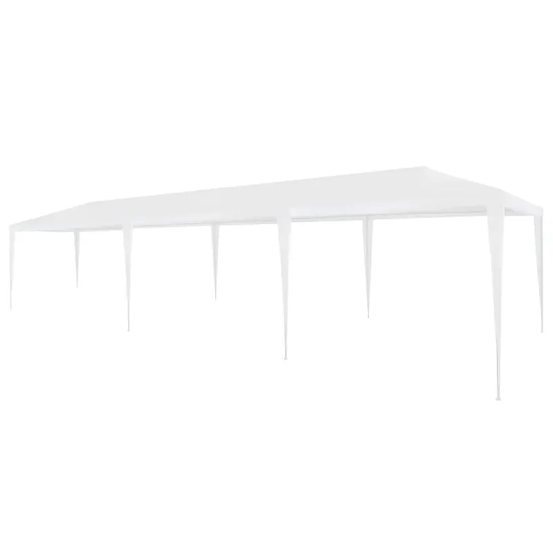 cort de petrecere, alb, 3 x 9 m, pe
