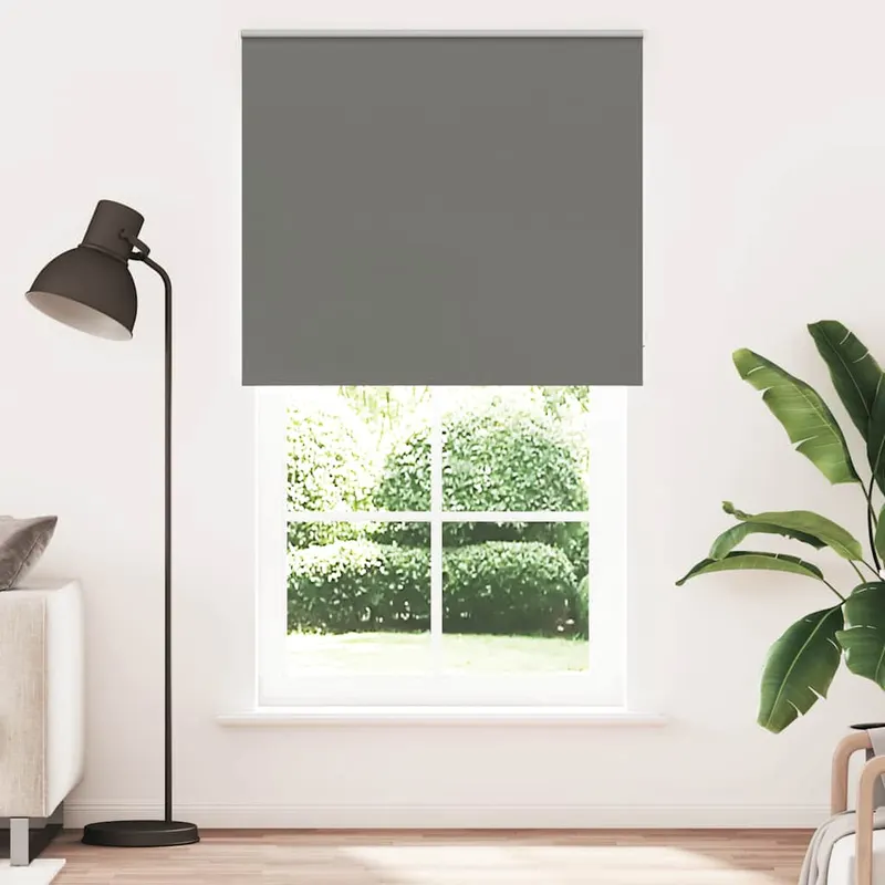 jaluza cu role opace gri 120x230 cm latime material 116,6 cm