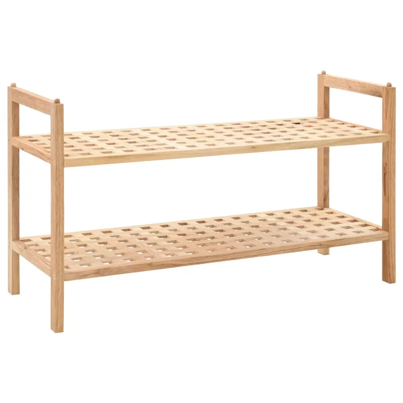pantofar din lemn solid de nuc, 69 x 26 x 40 cm