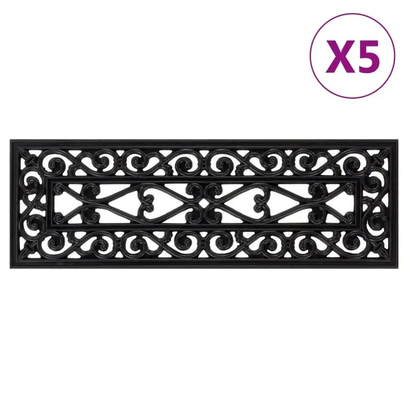 trepte de scara, 5 buc., 25x75 cm, cauciuc