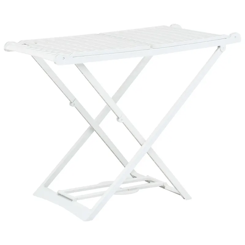 uscator de rufe pliabil, alb, plastic