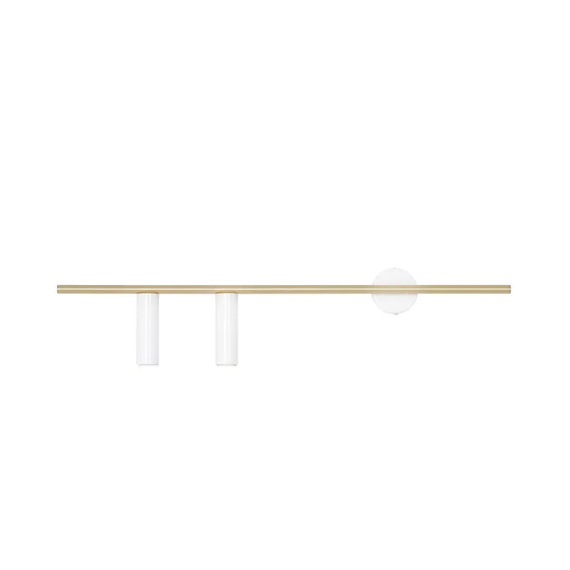 Aplica de perete VERAN 2 LEFT - Alb/Bronz