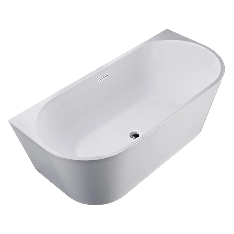 Cada freestanding Florida Beatrice 150, 150x75x58 cm, semi-ovala, cu instalatie completa, garantie 2 ani, alb