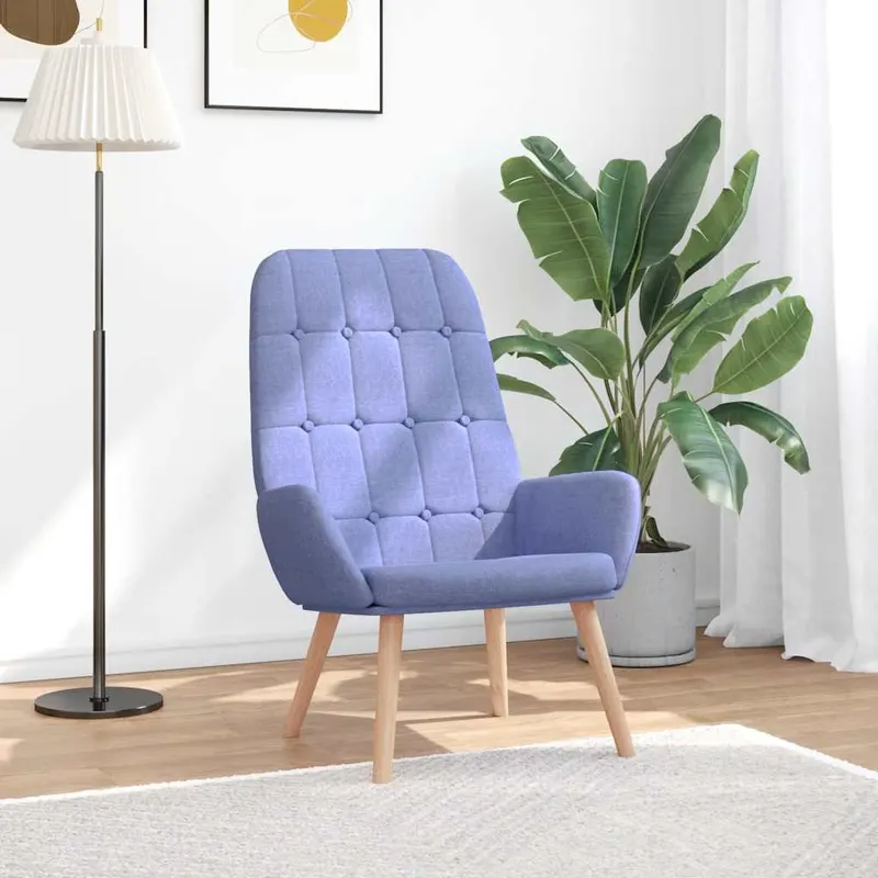 scaun de relaxare, jeans albastru, material textil