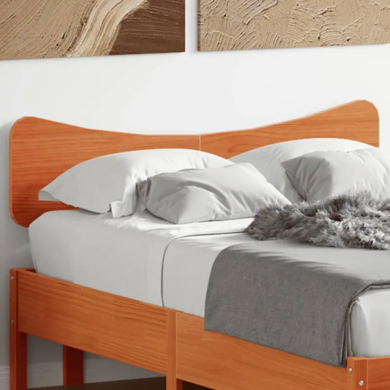 tablie de pat, maro ceruit, 135 cm, lemn masiv de pin