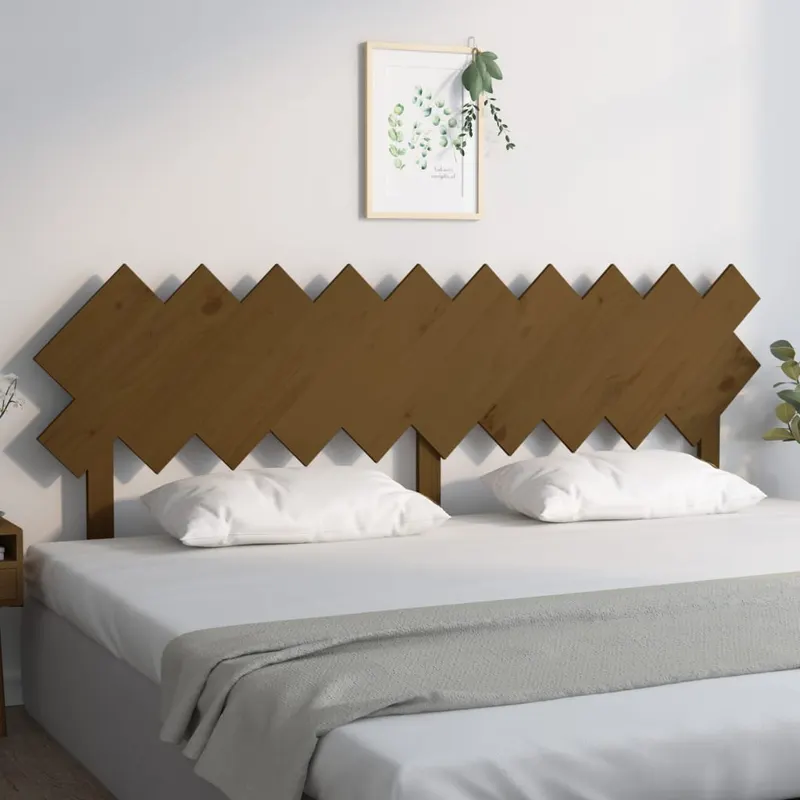 tablie de pat, maro miere, 196x3x80,5 cm, lemn masiv de pin