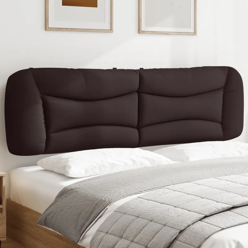 perna pentru tablie de pat maro inchis, 180 cm, material textil