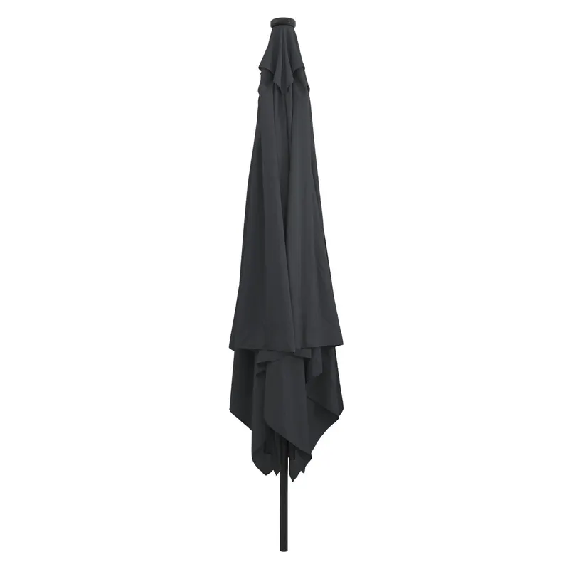 Umbrela de gradina quadrata cu led-uri 295x245 cm antracit