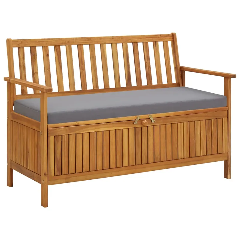 banca de depozitare gradina, 120 cm, lemn masiv de acacia