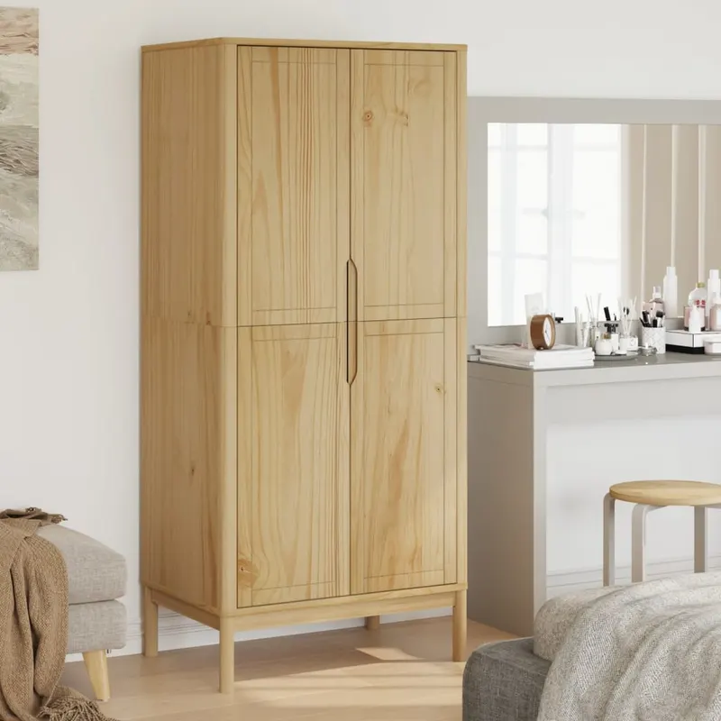 sifonier floro, maro ceruit, 77x53x171 cm, lemn masiv pin