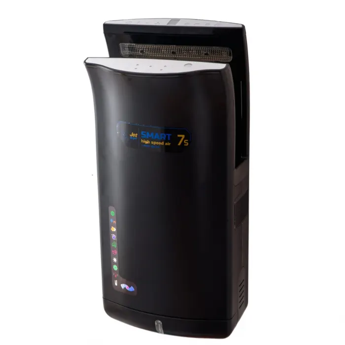 Uscator maini senzor Jet Drayer, filtru Hepa, 2000W uscare rapida aer cald rece, negru Mat