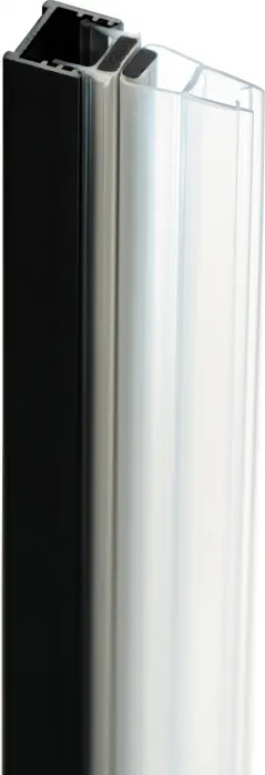 Profil pentru usa cabina de dus, incastrata, negru mat, 195 cm, Sistem Prizma